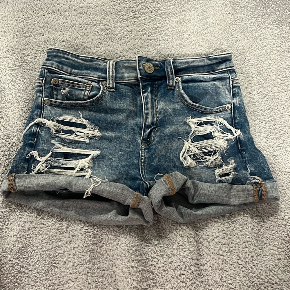 american eagle next level stretch jean short
